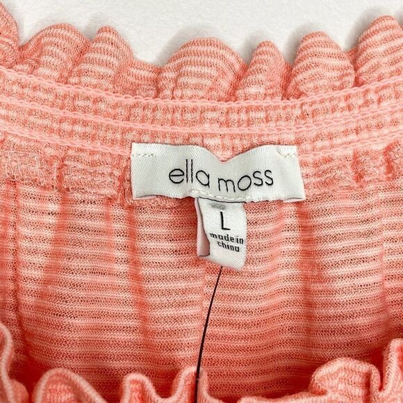 Ella Moss Addy‎ Knit Striped Ruffle Tank - Picture 6 of 14